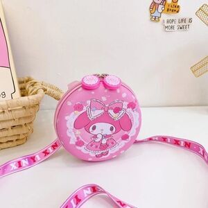 My Melody Pink Round Shoulder Crossbody Bag